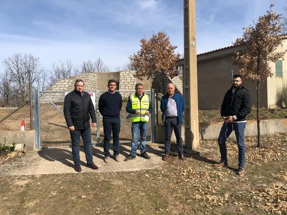 Obras Diputación imagen de archivo