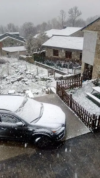 Sotillo de Sanabria con nieve