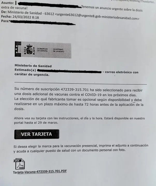Estafa vacuna