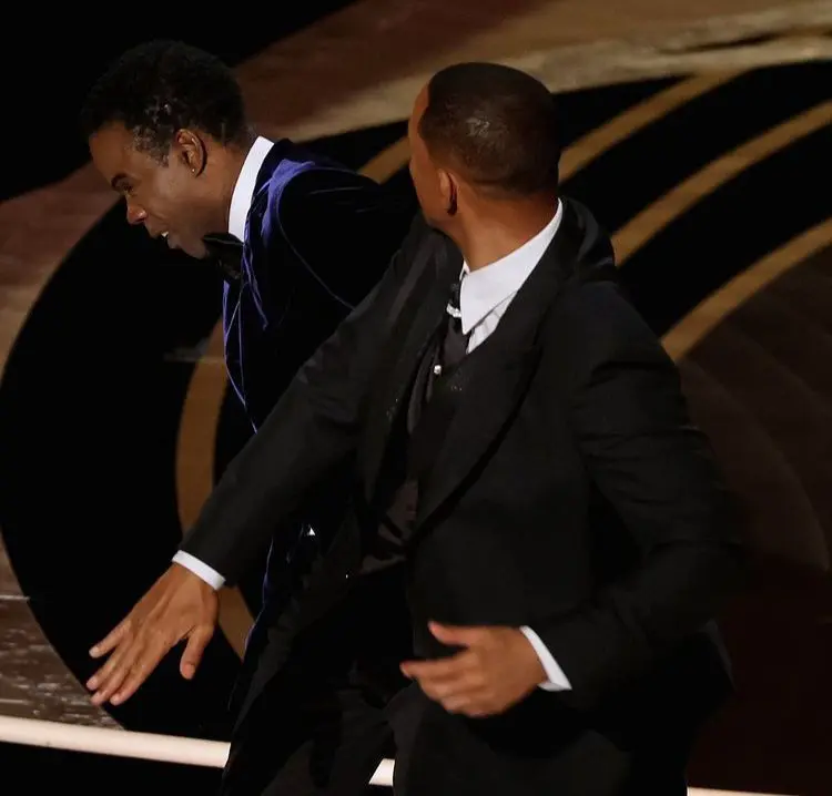 Golpe de Will Smith al humorista Chris Rock