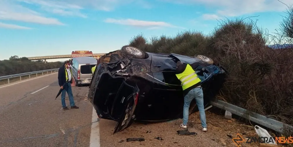 Foto de archivo de un accidente en la A-66