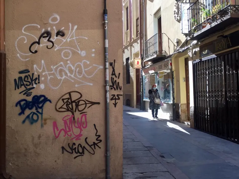 Pared de la calle Quebrantahuesos