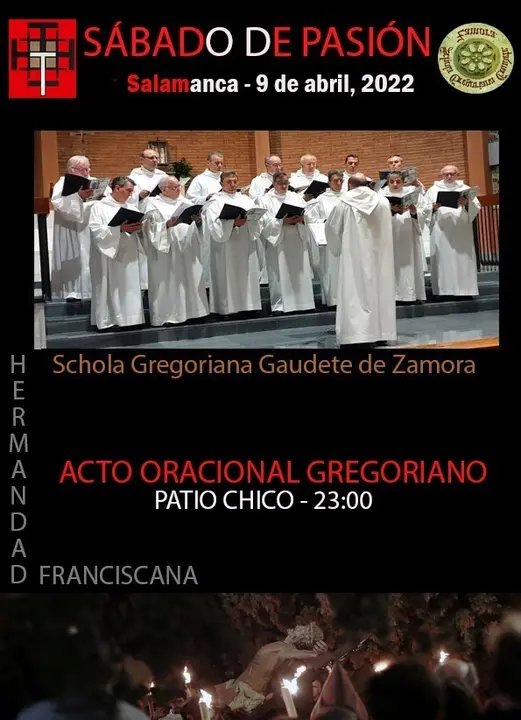 Acto de la Schola Gregoriana Gaudete de Zamora