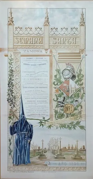Primer cartel oficial de la Semana Santa, que data de 1898