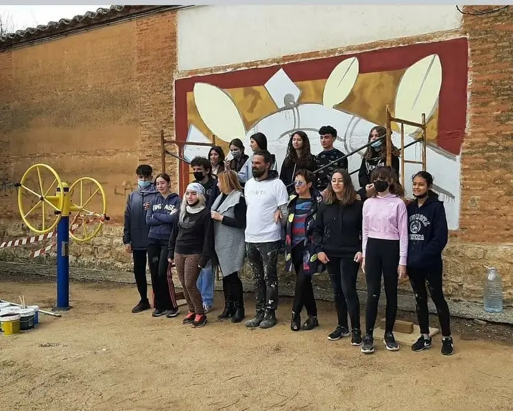 Carlos Adeva con alumnos de Toro