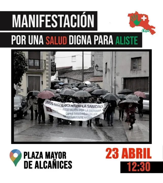 Protesta sanidad rural digna Aliste