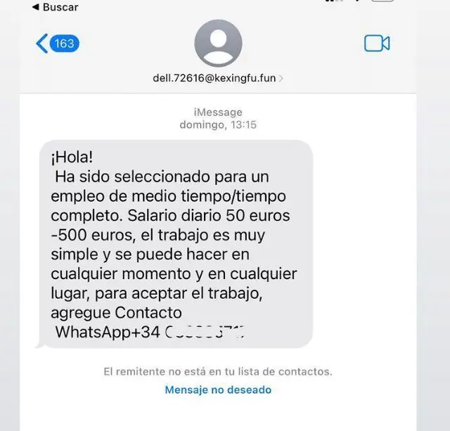 Estafa SMS