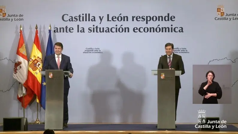Rueda de prensa tras el primer Consejo de Gobierno para presentar las iniciativas de respuesta ante la situación económica