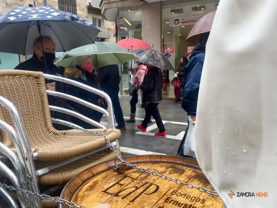 Día de lluvia en Santa Clara, Zamora