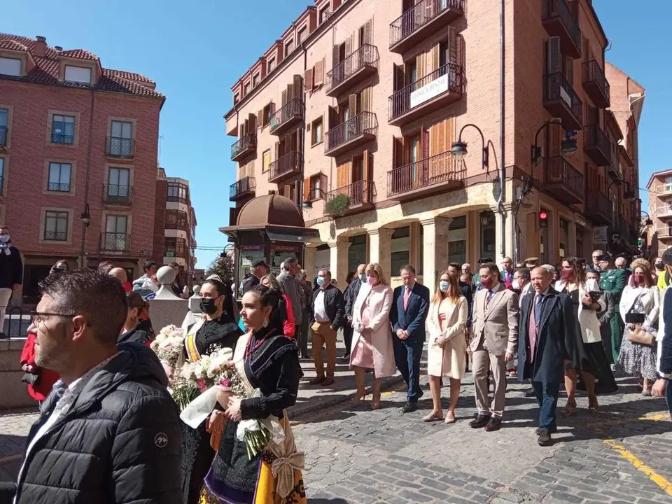 Virginia Barcones en su visita a Benavente con motivo de La Veguilla