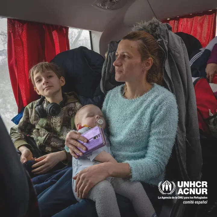 Desplazados ucranianos. Fotografía: ACNUR Comité Español