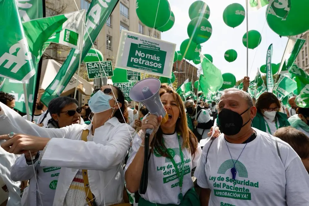 Satse protesta Congreso