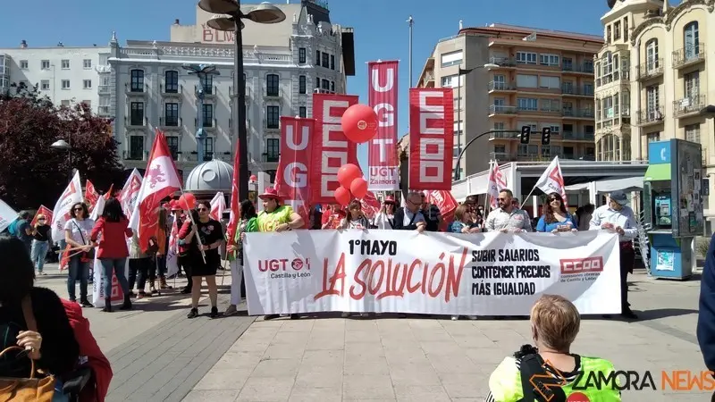 Manifestación 1 de mayo en Zamora