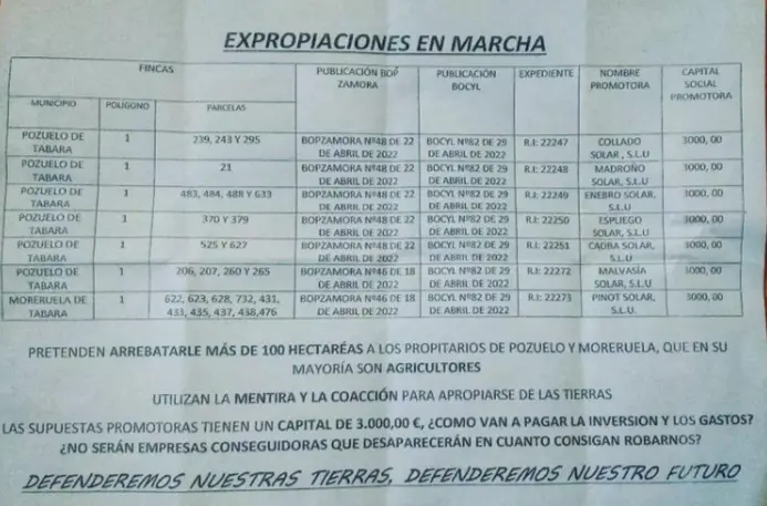 Expropiaciones en marcha