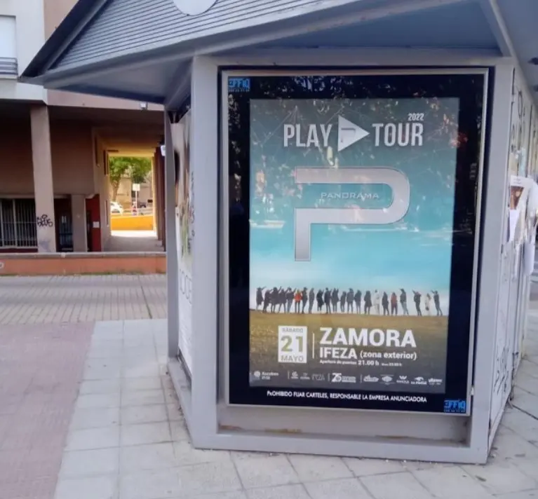 Cartel publicitario actuación orquesta Panorama