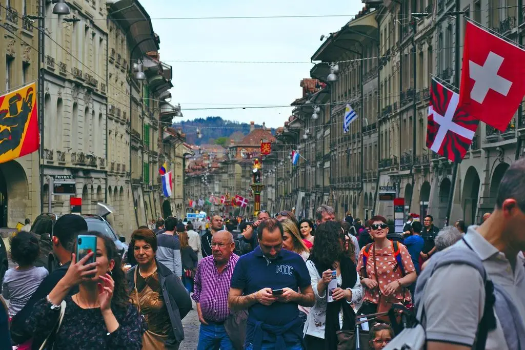 Ciudadanos en Berna, Suiza