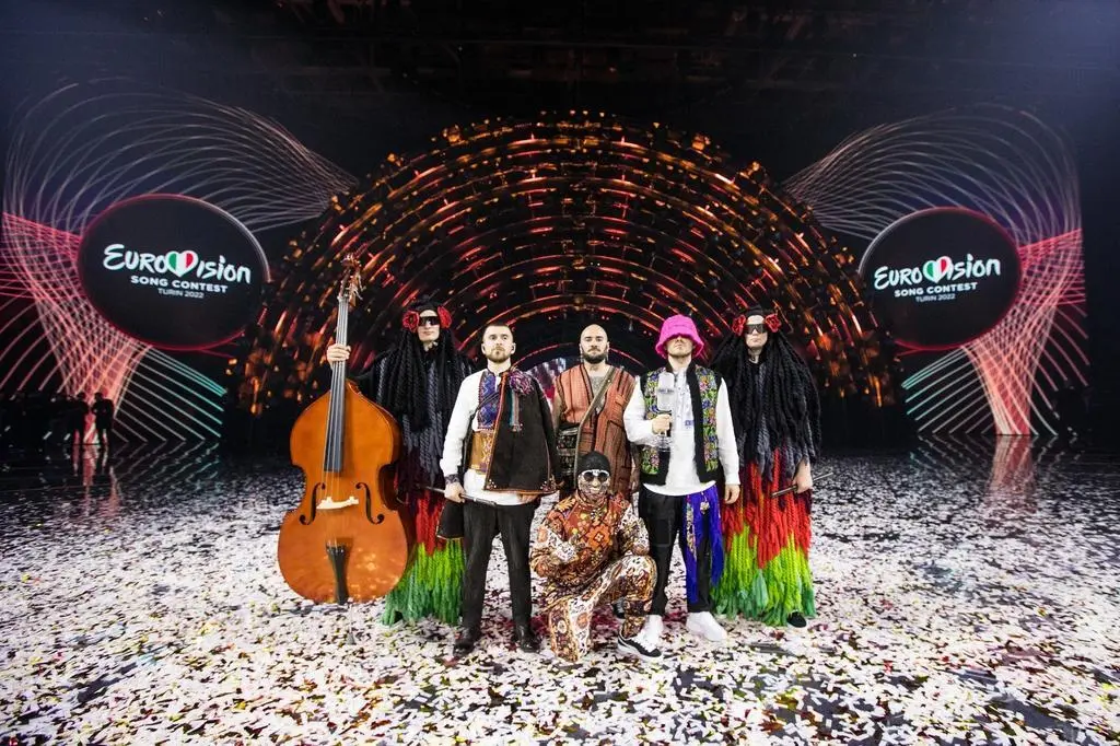 El grupo musical ucraniano "Kalush Orchestra", ganador de la 66 edición de Eurovisión