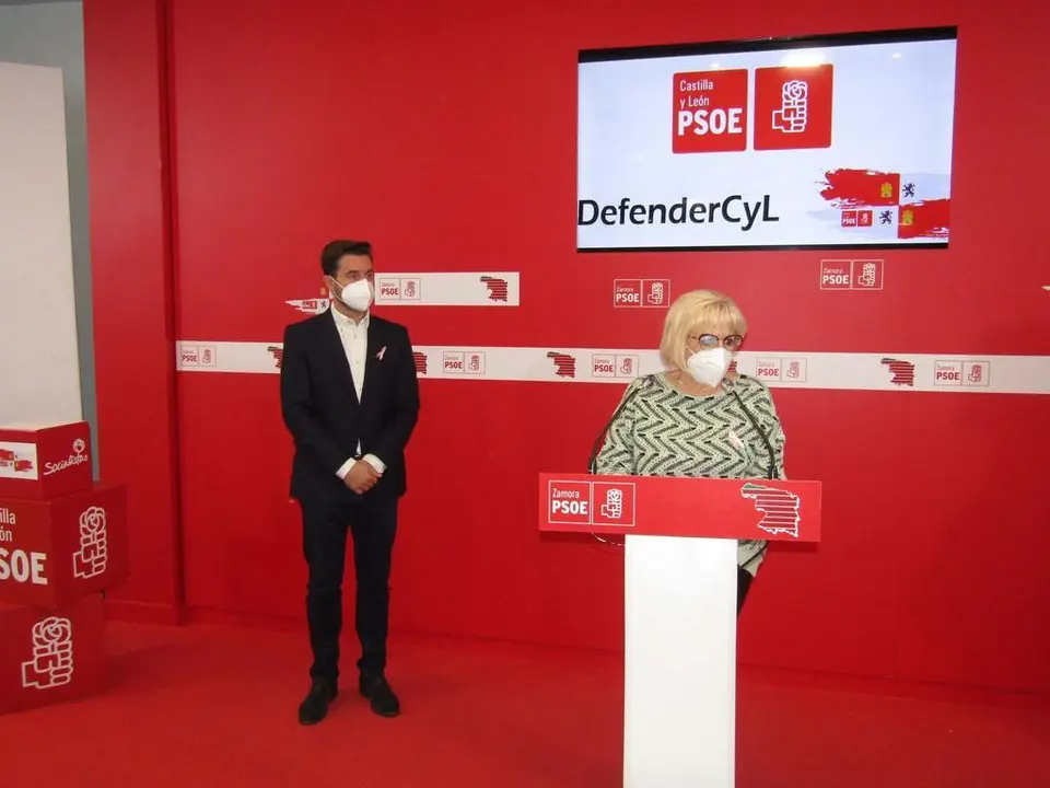 PSOE Zamora. Antidio Fagúndez e Inmaculada García Rioja