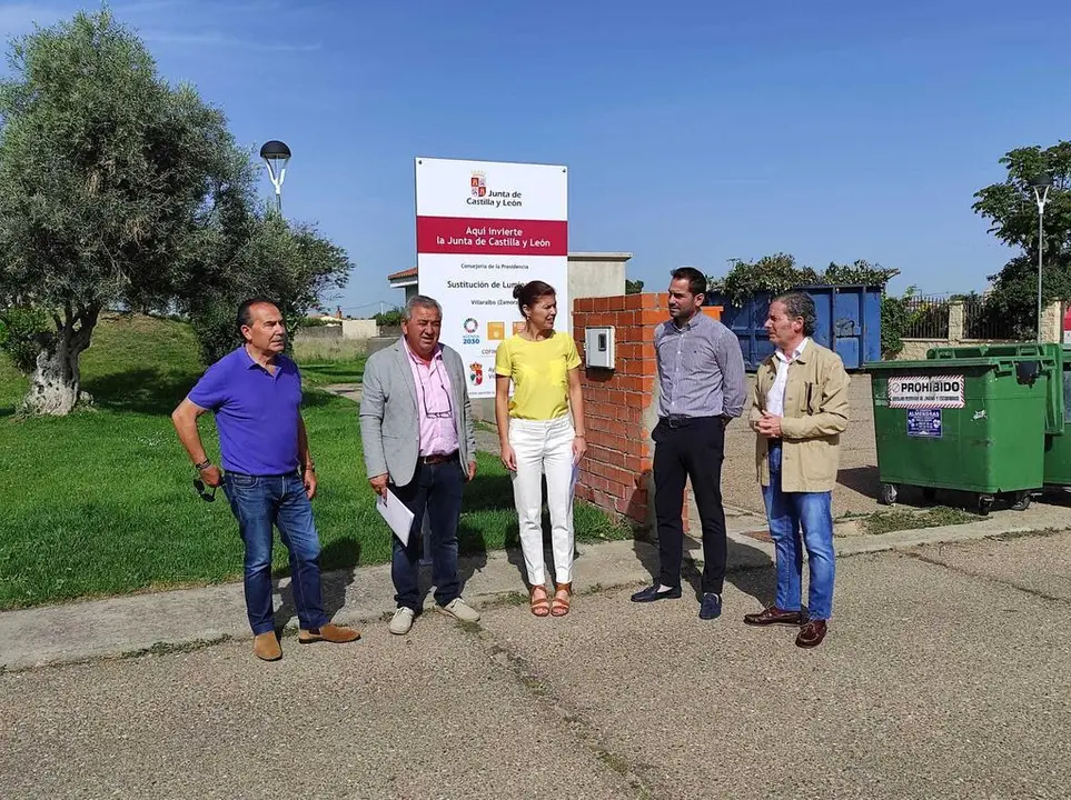 La delegada territorial de la Junta, Clara San Damián, en Villaralbo
