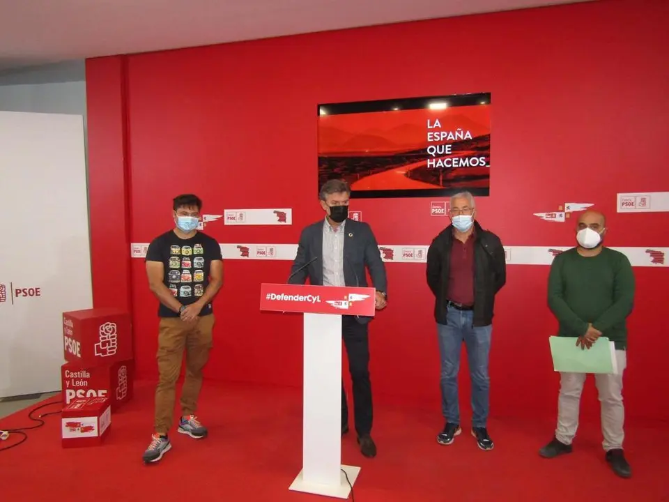 PSOE-Diputación E. Folgado, J. Cantuche, J.L. Vázquez y JI García Bomberos Consorcio