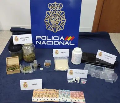Policía Nacional droga incautada