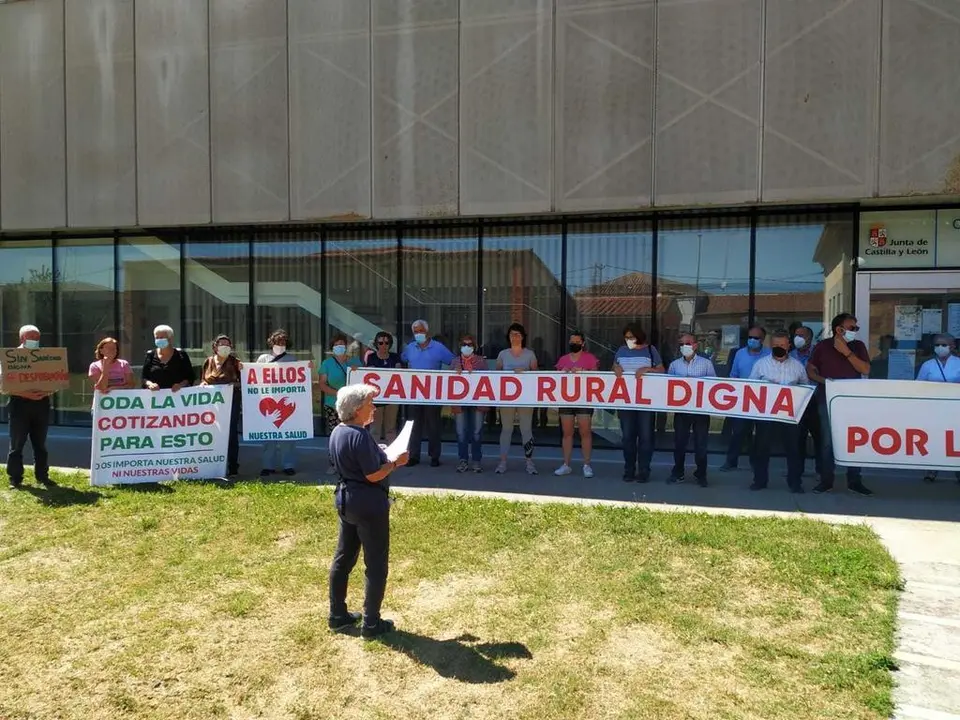 38 protesta por la Sanidad Pública de calidad en Sayago. Fotografía: CEDIDA