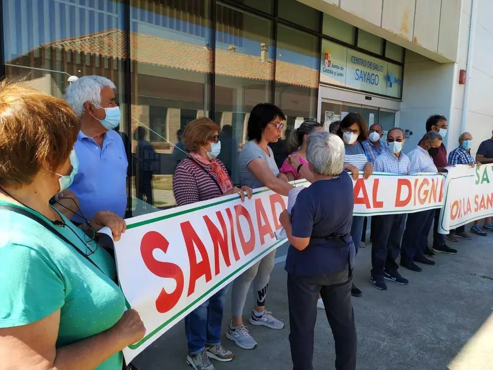 38 protesta por la Sanidad Pública de calidad en Sayago. Fotografía de archivo