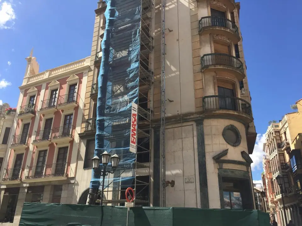 Edificio de García Casado, en obras