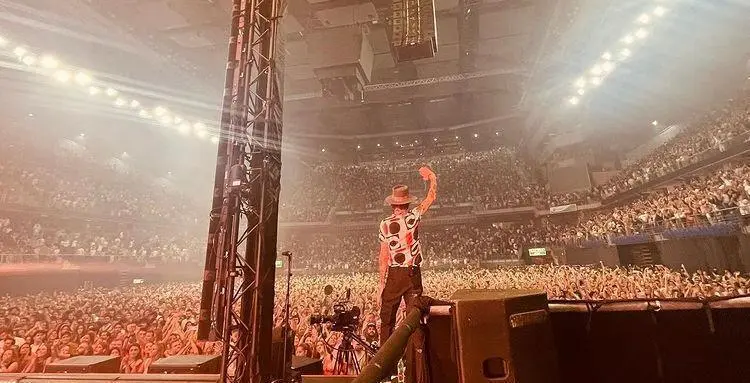 Leiva en su concierto en Madrid