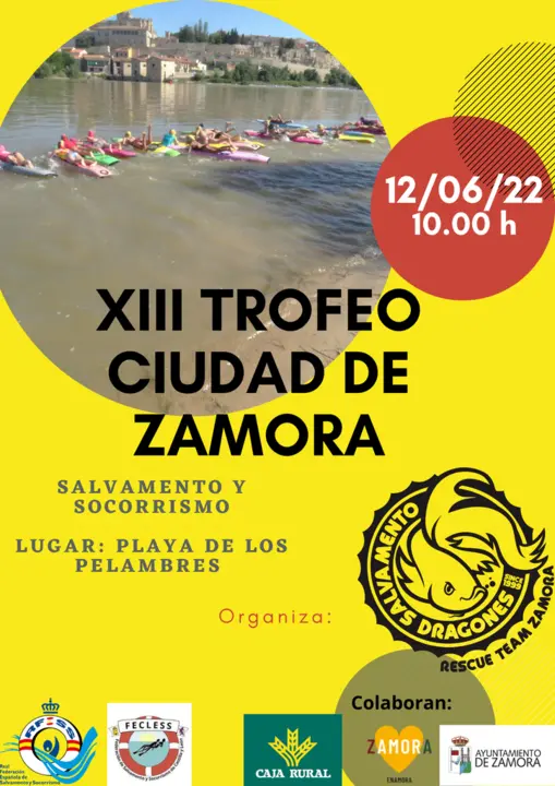2022-06-10 Cartel XIII Trofeo Ciudad de Zamora de Salvamento y Socorrismo