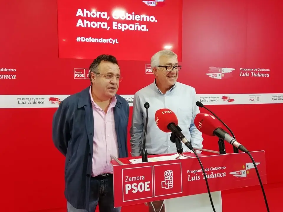 PSOE Zamora. José Fernández y JI Martín Benito