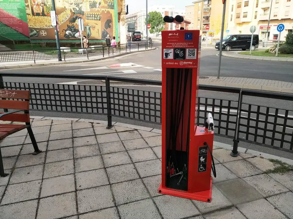 Punto de reparación de bicicletas
