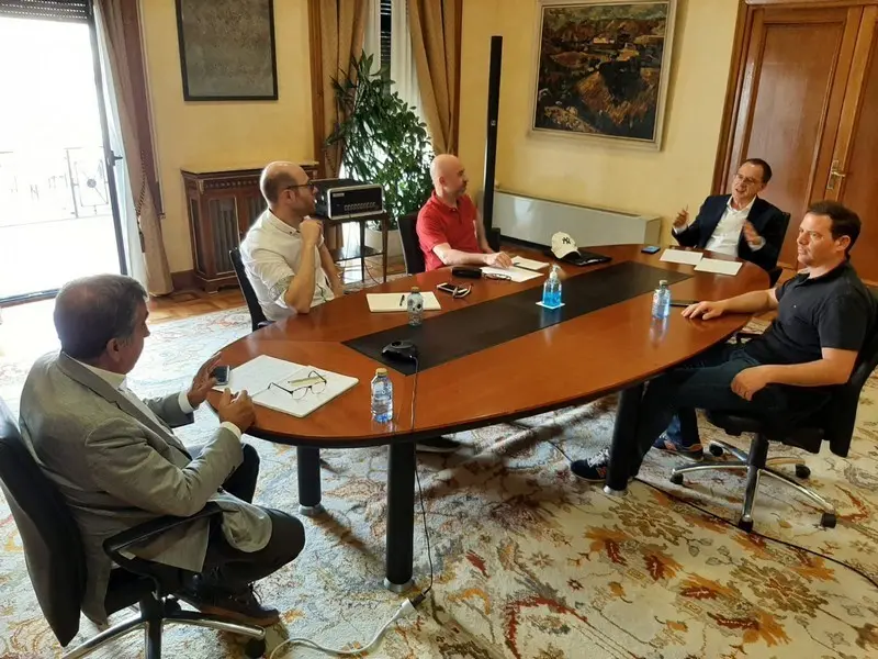 El subdelegado con los alcaldes