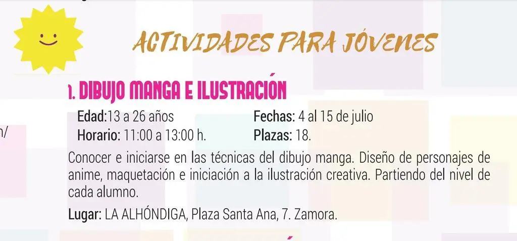 taller de dibujo manga e ilustración