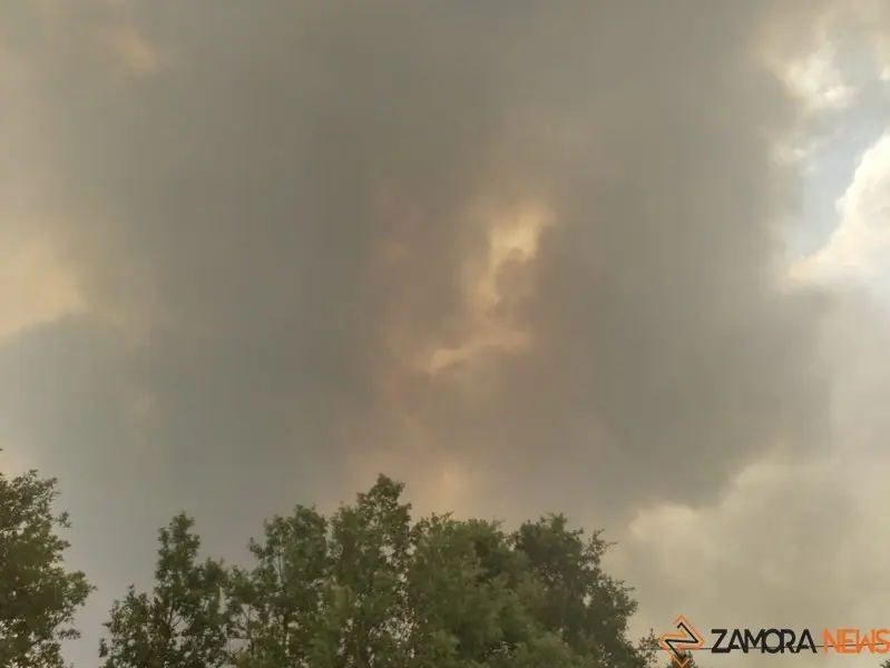 Incendio en Sierra de la Culebra. Foto Diputación