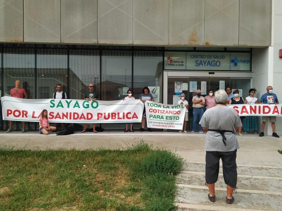 Nueva protesta por la sanidad de calidad en la ZBS de Sayago. Fotografía: CEDIDA