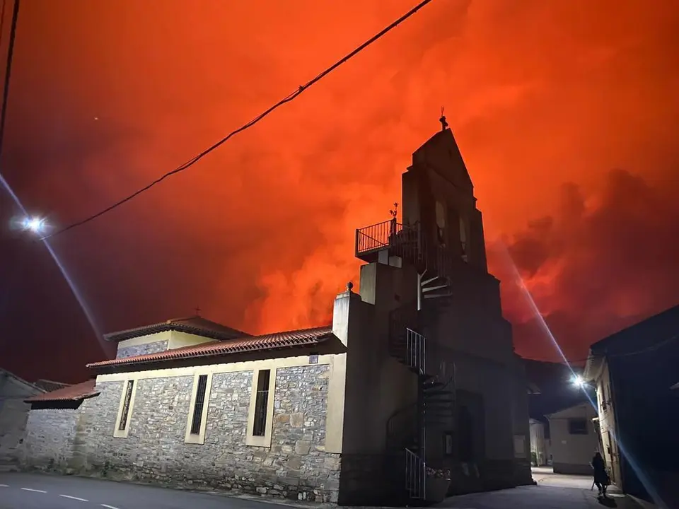 Incendio en Aliste