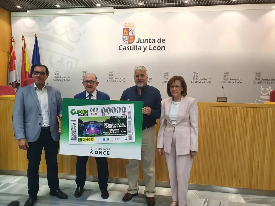 presentación cupón ONCE Músicos en la Naturaleza
