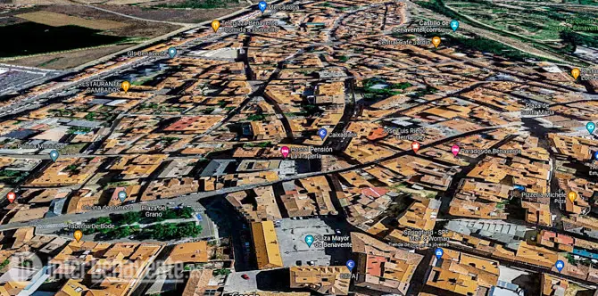 Mapa fibra óptica Benavente