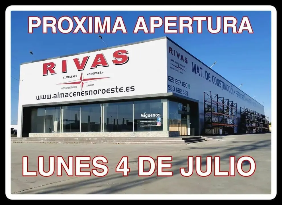 Rivas Almacenes Noroeste S.L abre las puertas de su nueva nave en Zamora