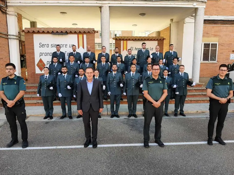 La Comandancia de la Guardia Civil de Zamora
recibe a 27 Guardias Civiles alumnos/as en su
periodo de prácticas