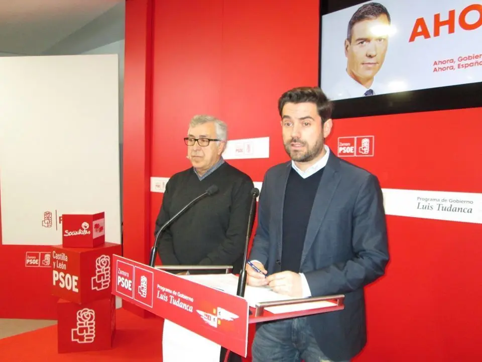 PSOE Zamora. Antidio Fagúndez y José Fernández