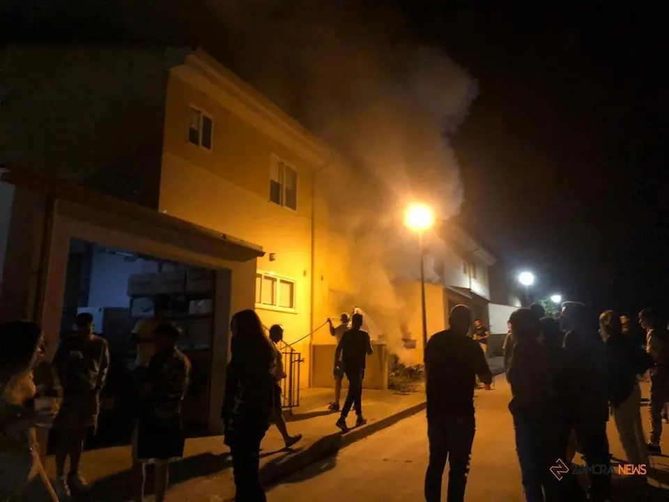 Incendio en Corrales del Vino