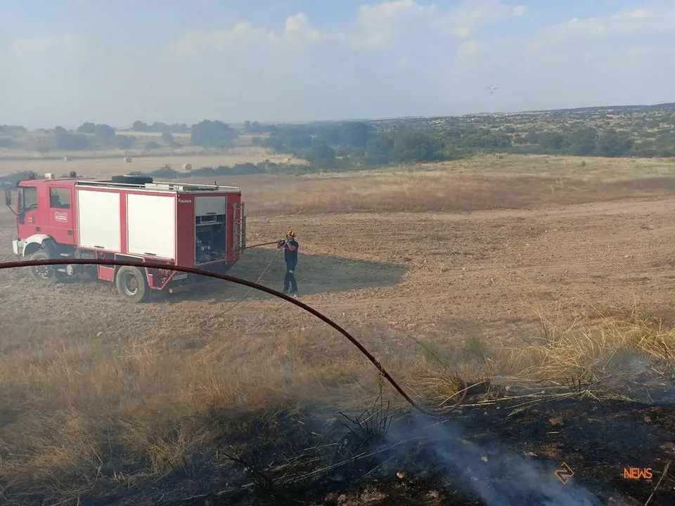 Incendio en Mogátar. Fotografía: CEDIDA