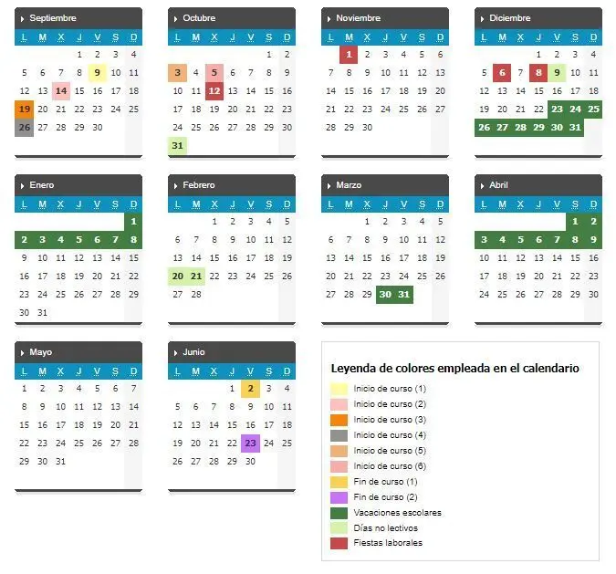 Calendario escolar