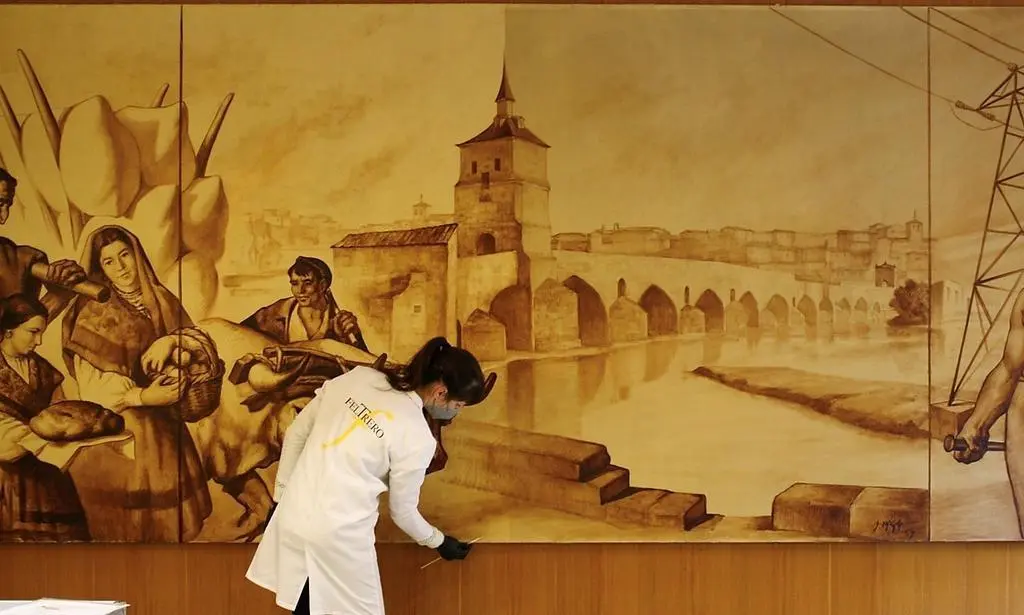 Intervención en el mural