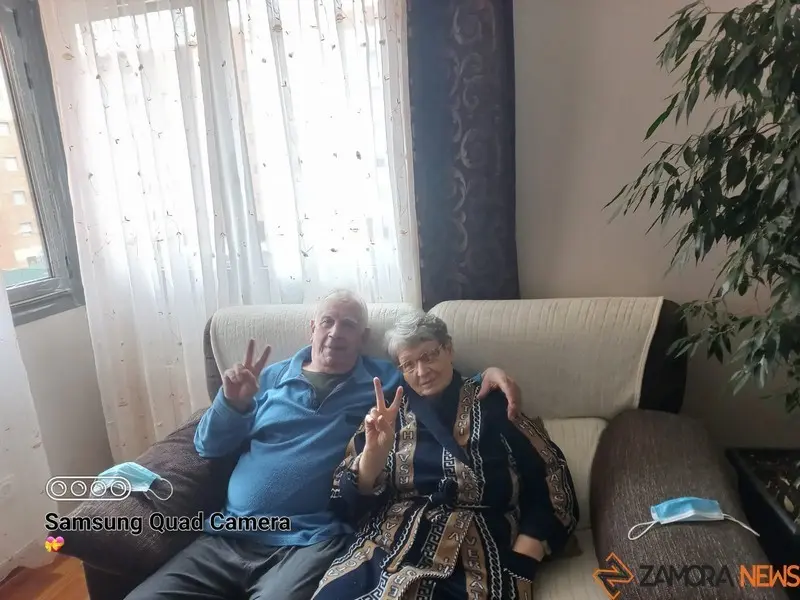 Valentina y Aleksander, en su casa de Zamora