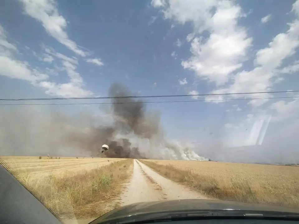 Incendio Villaseco del Pan vía @Zamora_Spain