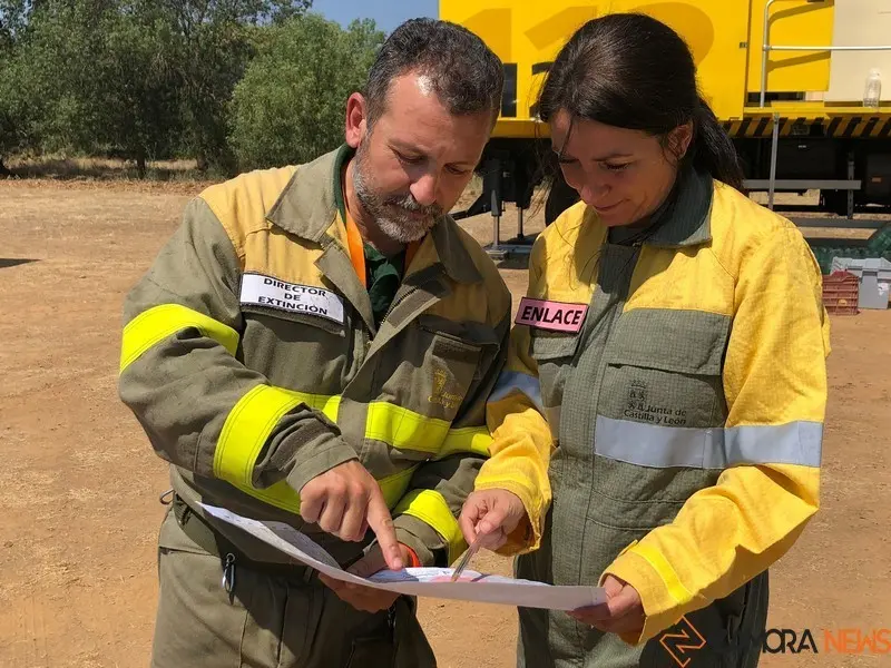 Técnicos de la Junta en Tábara