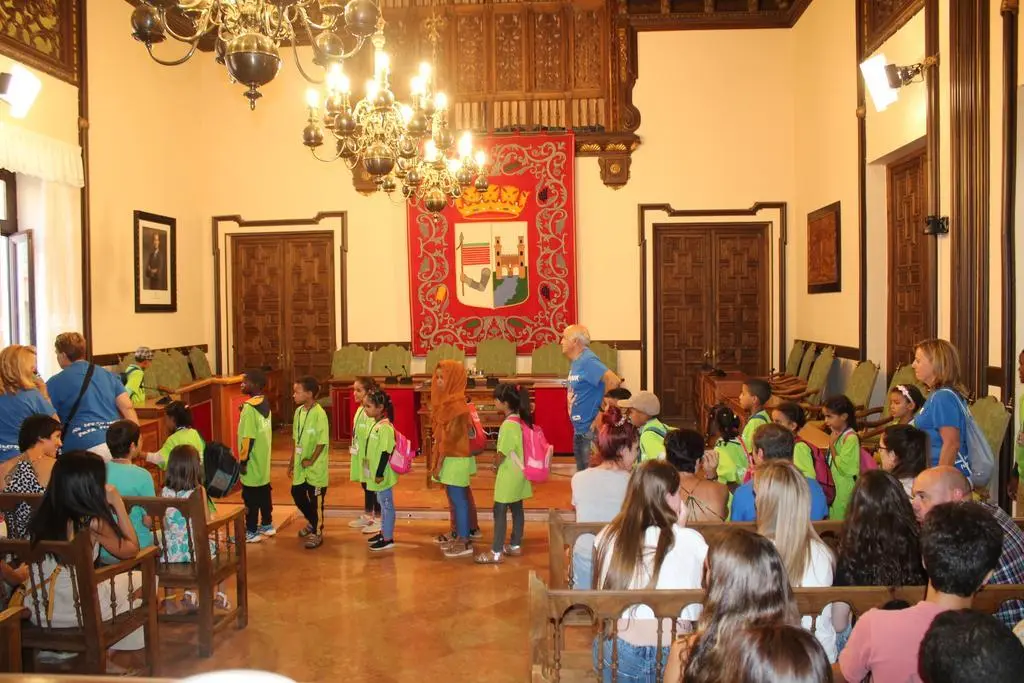 Recepción niños saharauis 01. imagen de archivo
